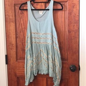 Voile and Lace Trapeze Slip